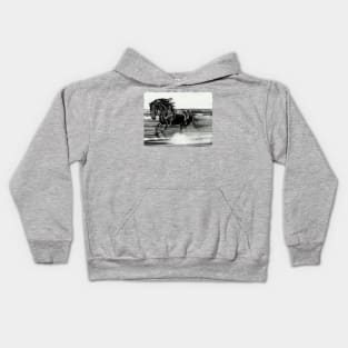 Wild Horse Running Free Kids Hoodie